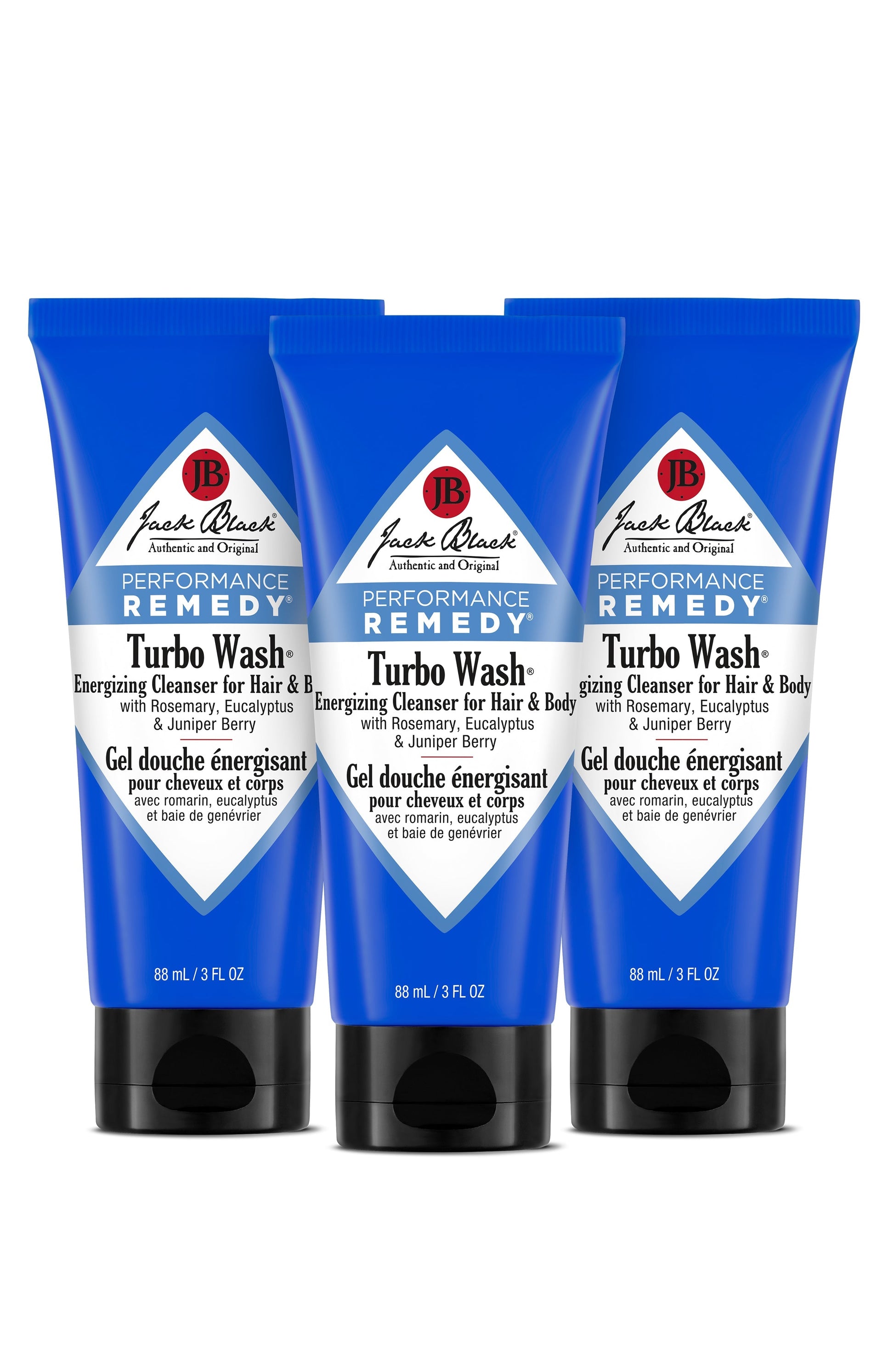 Turbo Wash Energizing Cleanser for Hair and Body, 3-Pack