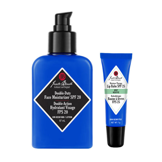 Ensemble SPF Double Duty et baume à lèvres